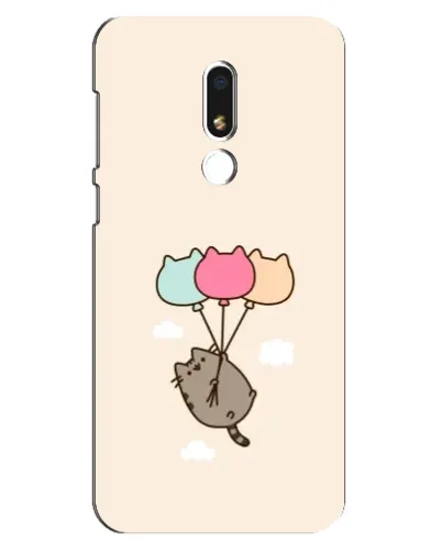 Чехол для Meizu M8 Lite с картинкой «Пушин на шариках»