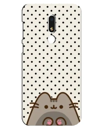 Чехол для Meizu M8 Lite с картинкой «Пушин в горошек»