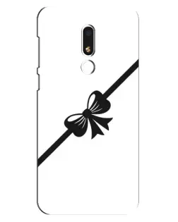 Чехол для Meizu M8 Lite с картинкой «Диагональный бант»