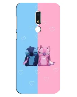 Чохол для Meizu M8 Lite з картинкою «Stitch та Angel Love»