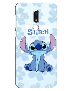 Чохол для Meizu M8 Lite з картинкою «Stitch серед квітів»