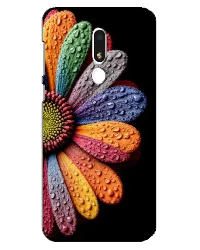 Чехол для Meizu M8 Lite с картинкой «Радужный цветок»