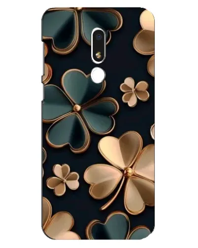 Чехол для Meizu M8 Lite с картинкой «Клевер в золоте»