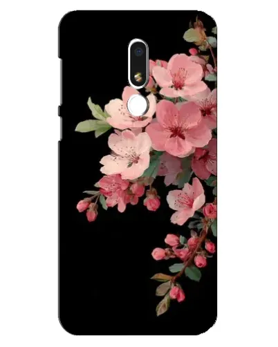 Чехол для Meizu M8 Lite с картинкой «Розовая ветка сакуры»