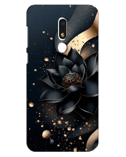 Чехол для Meizu M8 Lite с картинкой «Черный лотос»
