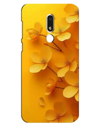 Чехол для Meizu M8 Lite с картинкой «Золотые лепестки»