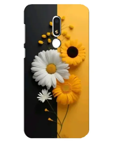 Чехол для Meizu M8 Lite с картинкой «Подсолнух и ромашка»