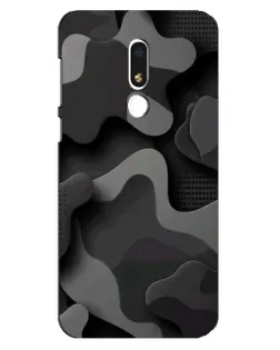 Чохол для Meizu M8 Lite з картинкою «Темний абстрактний камуфляж»