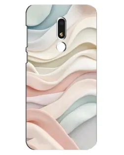 Чехол для Meizu M8 Lite с картинкой «Пастельные нежные волны»