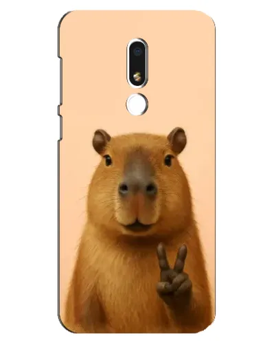 Чехол для Meizu M8 Lite с картинкой «Капибара виктория»