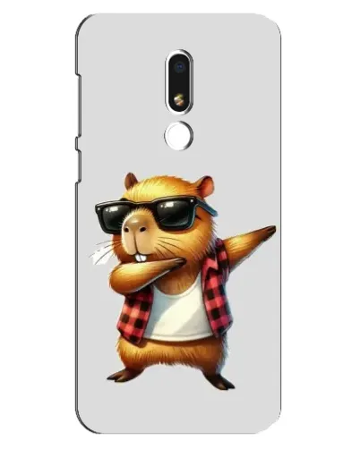 Чехол для Meizu M8 Lite с картинкой «Капибара рэпер даб»