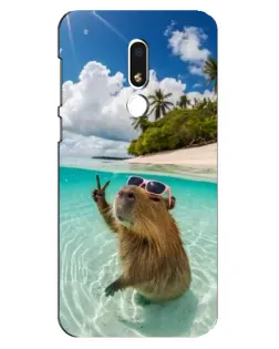 Чохол для Meizu M8 Lite з картинкою «Капібара на морі»