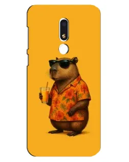 Чохол для Meizu M8 Lite з картинкою «Капібара на відпочинку»
