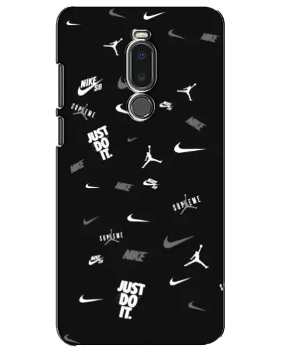 Чехол для Meizu Note 8 с картинкой «Nike Black Pattern» Чехол для Meizu Note 8 с картинкой «Nike Black Pattern»