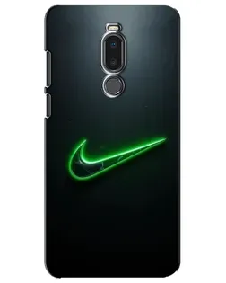 Чохол для Meizu Note 8 з картинкою «Неоновий контур Nike»