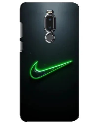 Чехол для Meizu Note 8 с картинкой «Неоновый контур Nike»