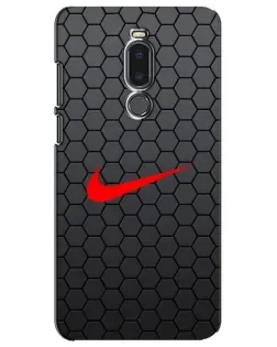 Чохол для Meizu Note 8 з картинкою «Nike — карбонова сітка»
