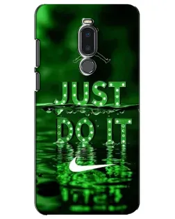 Чохол для Meizu Note 8 з картинкою «Зелений неоновий Nike»