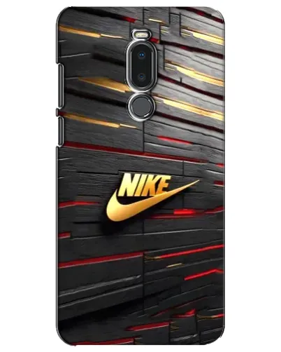 Чехол для Meizu Note 8 с картинкой «Золотой Nike на металле»