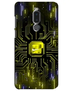 Чохол для Meizu Note 8 з картинкою «Nike — золота іскра»