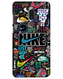 Чохол для Meizu Note 8 з картинкою «Яскравий колаж Nike»