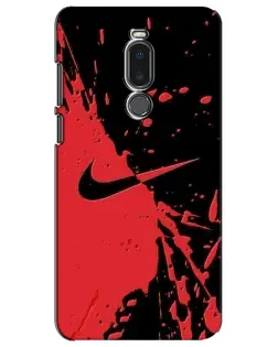 Чохол для Meizu Note 8 з картинкою «Червоні бризки Nike»
