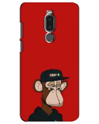 Чехол для Meizu Note 8 с картинкой «Bored Ape — красный фон» Чехол для Meizu Note 8 с картинкой «Bored Ape — красный фон»
