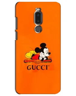 Чохол для Meizu Note 8 з картинкою «Міккі Маус Gucci — помаранч»