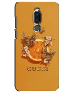 Чохол для Meizu Note 8 з картинкою «Gucci — золоті метелики»
