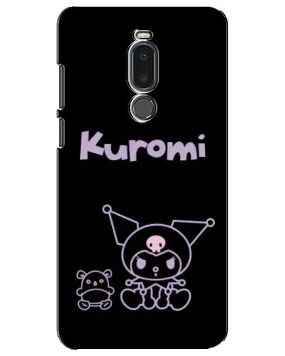 Чехол для Meizu Note 8 с картинкой «Kuromi — черный минимализм»