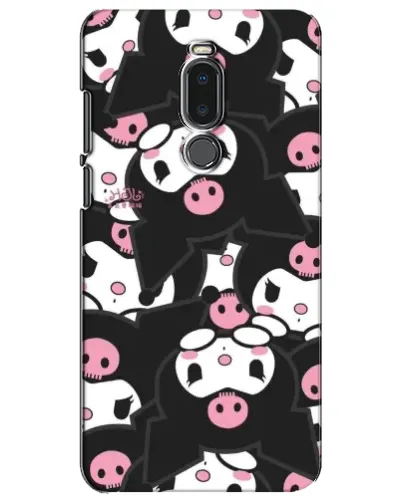 Чехол для Meizu Note 8 с картинкой «Паттерн голов Куроми»