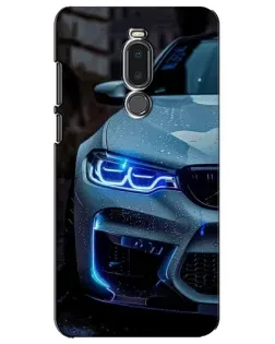 Чехол для Meizu Note 8 с картинкой «Взгляд BMW с синими фарами» Чехол для Meizu Note 8 с картинкой «Взгляд BMW с синими фарами»