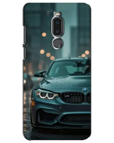 Чехол для Meizu Note 8 с картинкой «BMW в огнях города»