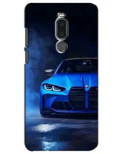 Чехол для Meizu Note 8 с картинкой «Голубая BMW M4» Чехол для Meizu Note 8 с картинкой «Голубая BMW M4»