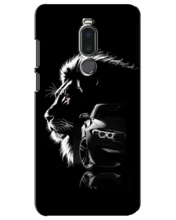 Чехол для Meizu Note 8 с картинкой «BMW и лев» Чехол для Meizu Note 8 с картинкой «BMW и лев»
