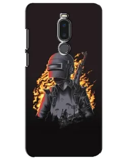 Чехол для Meizu Note 8 с картинкой «PUBG — огненный силуэт» Чехол для Meizu Note 8 с картинкой «PUBG — огненный силуэт»
