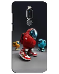 Чехол для Meizu Note 8 с картинкой «Among Us — 3D стиль»