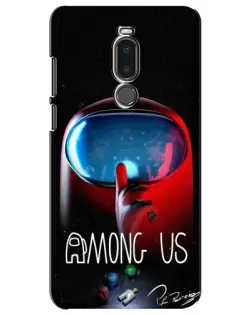 Чехол для Meizu Note 8 с картинкой «Красный импостер — макро»