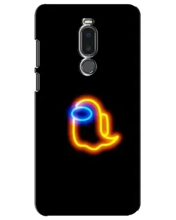 Чехол для Meizu Note 8 с картинкой «Among Us неоновое сияние»