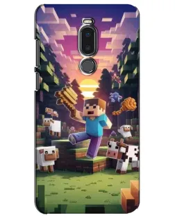 Чохол для Meizu Note 8 з картинкою «Стів на фермі»