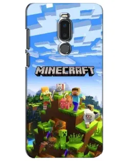 Чохол для Meizu Note 8 з картинкою «Minecraft класичний світ»