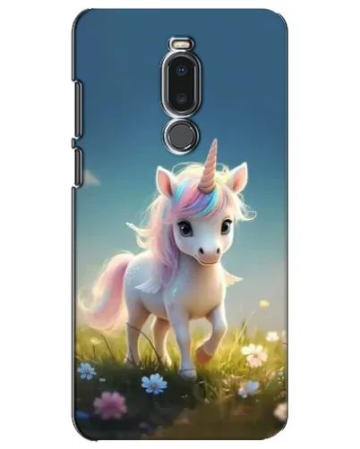 Чехол для Meizu Note 8 с картинкой «Единорог на поляне»