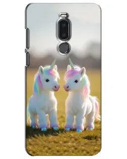 Чехол для Meizu Note 8 с картинкой «Пара единорогов»