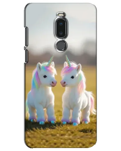 Чехол для Meizu Note 8 с картинкой «Пара единорогов»