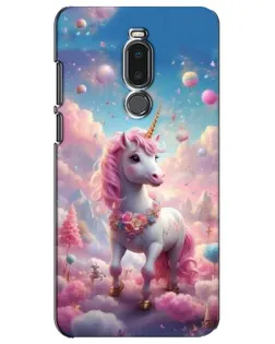 Чехол для Meizu Note 8 с картинкой «Единорог среди облаков»