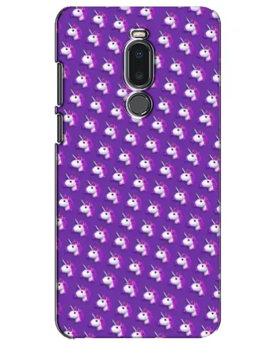 Чехол для Meizu Note 8 с картинкой «Единороги на фиолетовом»