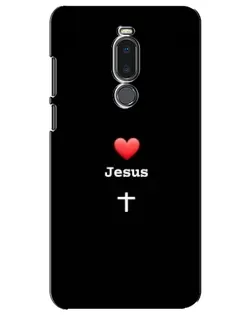 Чехол для Meizu Note 8 с картинкой «Сердце - Jesus»
