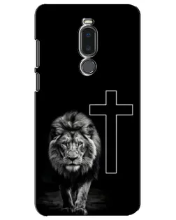Чехол для Meizu Note 8 с картинкой «Лев и Крест»