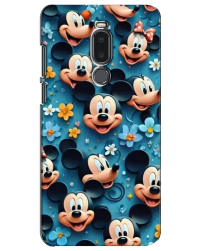 Чехол для Meizu Note 8 с картинкой «Паттерн Микки и Минни»