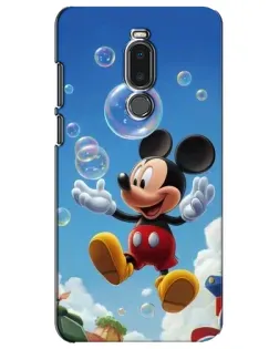 Чехол для Meizu Note 8 с картинкой «Mickey и мыльные пузыри»